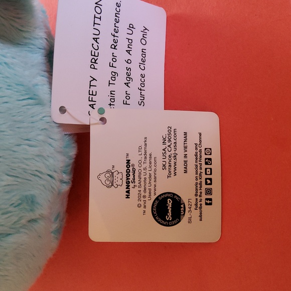 Sanrio HANGYODON round 1 11" Plush. - Picture 7 of 8